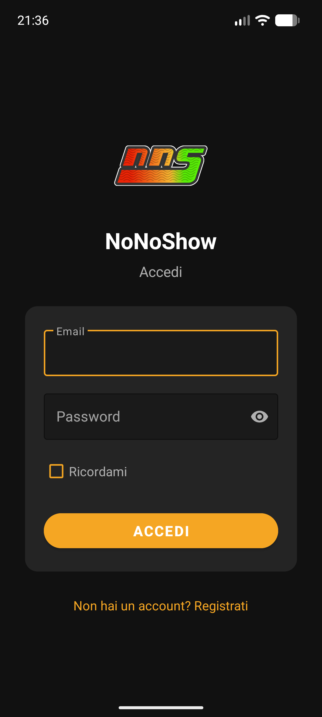 Login NoNoShow